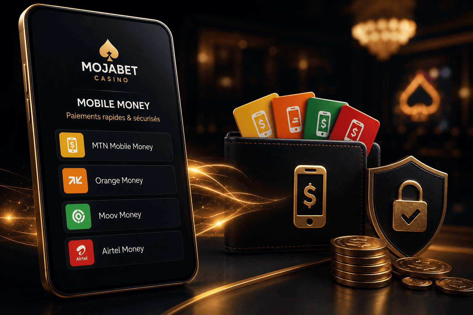 méthodes de paiement mobile money pour Mojabet Casino en République démocratique du Congo